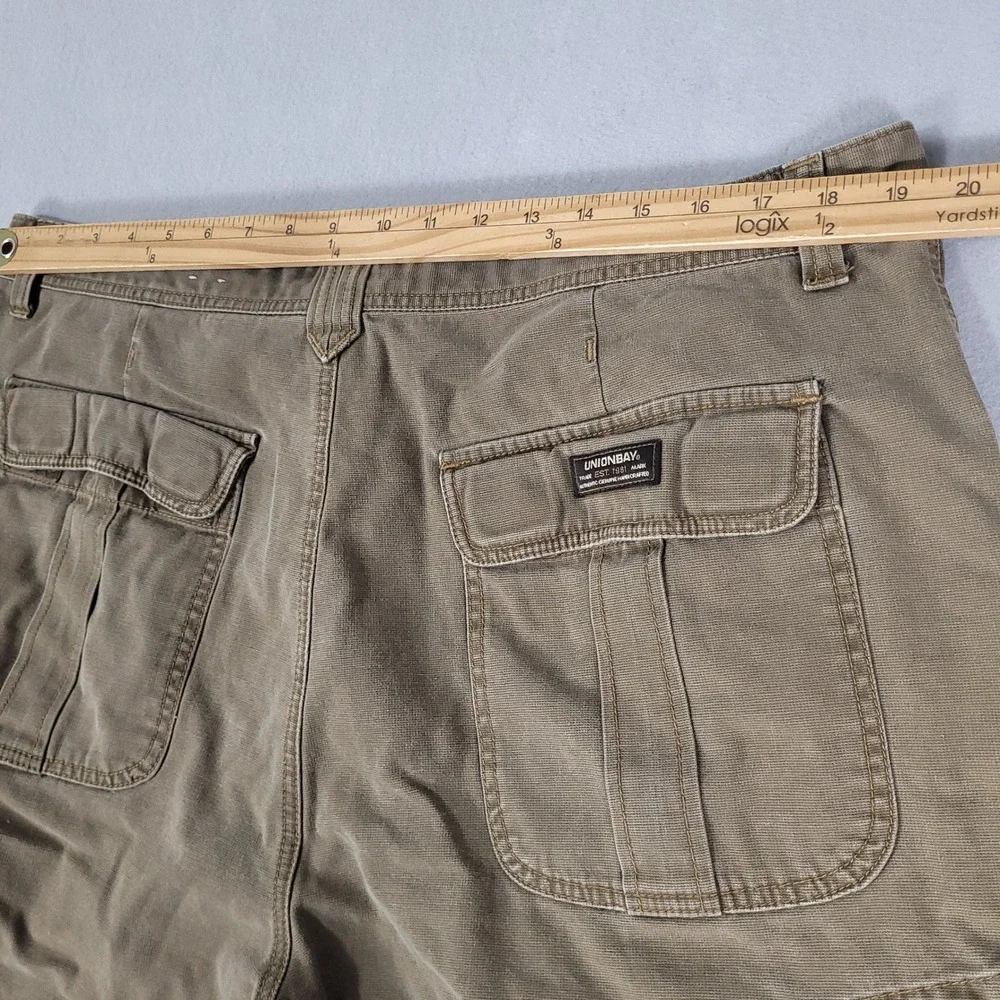 Unionbay Cargo Shorts Mens 40 Brown Tactical Relaxed Cotton YB41590